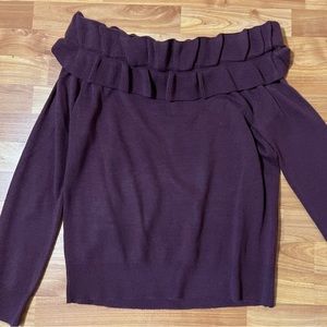 Off the shoulder sweater